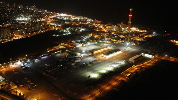 An aerial view of Tel Aviv's Sde Dov airport. (AFP/Jack Guez)