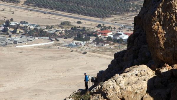 A Bedouin shepherd leads his herd of cattle in the Judean desert overlooking the Jordan Valley, on January 8, 2014. (AFP/ File Photo)