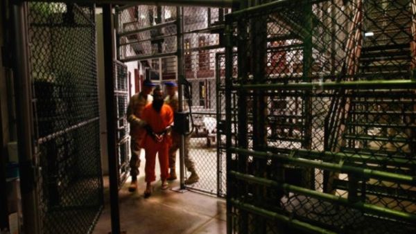 Prisoners at the Guantanamo Bay prison, only 40 detainees are left. (AFP/File Photo)