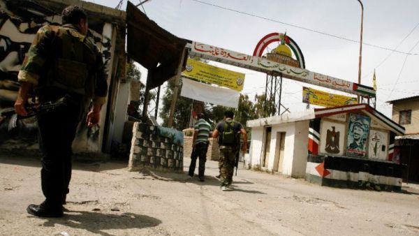 The entrance to the Ain Al-Helweh refugee camp is seen in south Lebanon. (AFP/File)