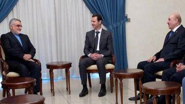 علي مملوك الى جانب الاسد - الصورة عن سانا