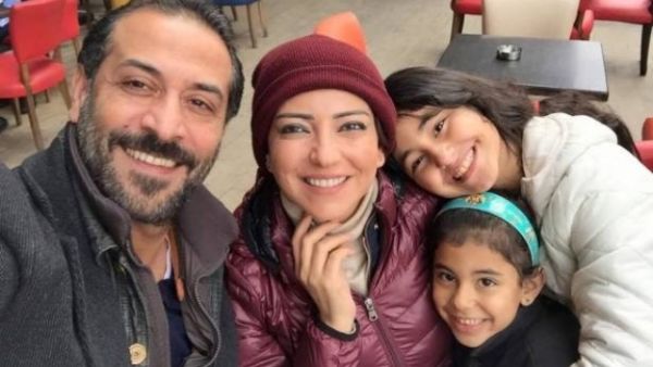 Syrian actors Amal Arafa and Abdel Minem Amairi are no longer a couple. (Laha Magazine)