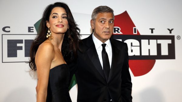 Amal loves to dine out with her hubby George. (IBN Live)