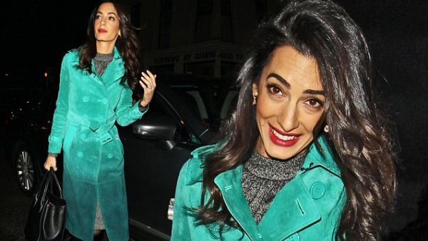 Human rights lawyer Amal Clooney was pictured leaving London's Frontline Club on Wednesday night looking totally chic. (Brunch News)