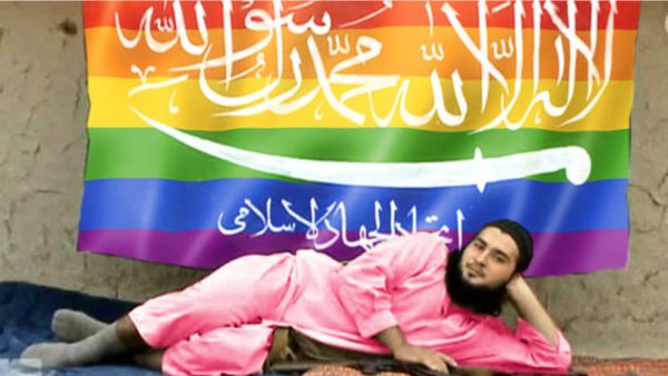 Hacktivist group Anonymous this weekend infiltrated Daesh-affiliated Twitter accounts with pro-LGBT slogans and imagery, in response to last week's mass shooting at an Orlando gay nightclub.  (Screenshot: Twitter)