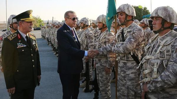 نشرت تركيا قوات برية في قطر بالعام 2014 