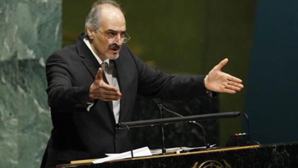 مندوب سوريا الدائم في الأمم المتحدة، بشار الجعفري،