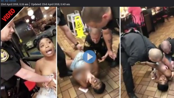 اتهم أفراد الشرطة المرأة بشتمهم ومقاومتهم