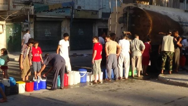 غضب في حلب لانقطاع مياه الشرب