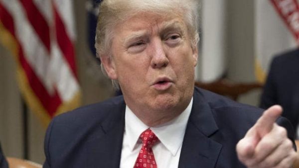 US President Donald Trump in boisterous mood (AFP/File Photo)	