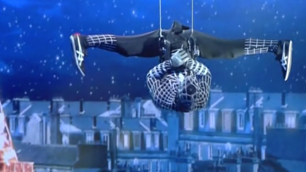 Spiderman act: "Karimbo" went through to the finals last night. (Image: Facebook)