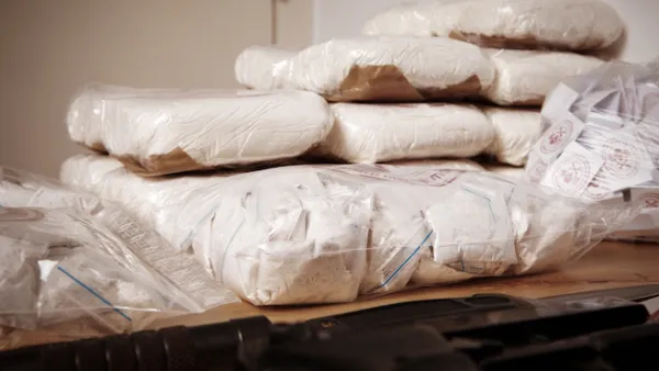 The drugs are believed to have been shipped over from South America on a commercial vessel before being transferred onto a smaller fishing boat and brought ashore in Morocco. (Shutterstock)