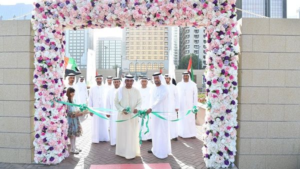 Ahmed Nasser bin Zayed and Saif Badr Al Qubaisi during the Opening Ceremony.