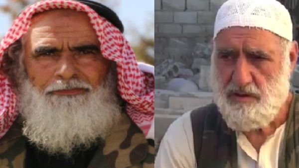 المسن "أبو عمر العمراوي" قال إن لديه أربعة أبناء وحفيد يقاتلون بجانبه - تويتر
