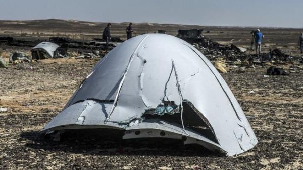 Debris from the crashed Russian A321 passenger jet on October 31, 2015. (AFP/File)