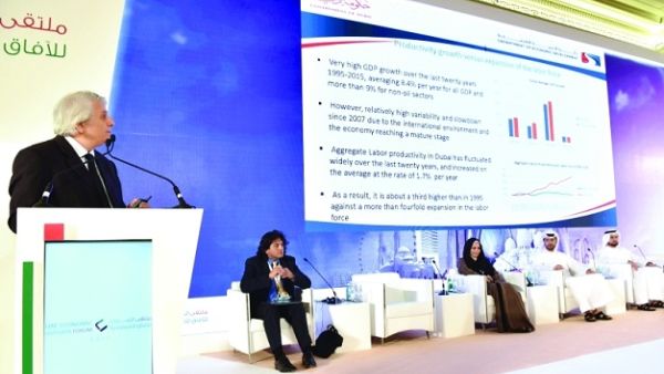 سيتم تسليط الضوء على التطورات الاقتصادية على المستوى العالمي والإقليمي وتداعياته على اقتصاد دولة الإمارات، بما فيها توقعات النمو الكلي والقطاعي والتوازنات الكبرى في كل من دبي وأبوظبي. سيتم تسليط الضوء على التطورات الاقتصادية على المستوى العالمي والإقليمي وتداعياته على اقتصاد دولة الإمارات، بما فيها توقعات النمو الكلي والقطاعي والتوازنات الكبرى في كل من دبي وأبوظبي.