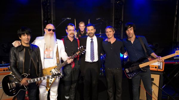 Eagles of Death Metal during an appearance on The Jimmy Kimmel Show. (Facebook)