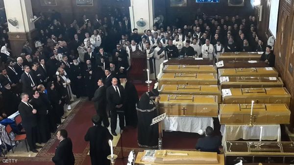  إرهابيون وضعوا قنبلة في إحدى غرف الكنيسة وفجروها عن بعد، لحظة بدء صلاة الأحد