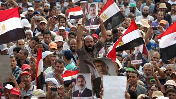 There were violent protests after Morsi was overthrown in 2013. (AFP)