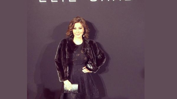 Elissa arriving at the Elie Saab show in Paris. (Image: Facebook)
