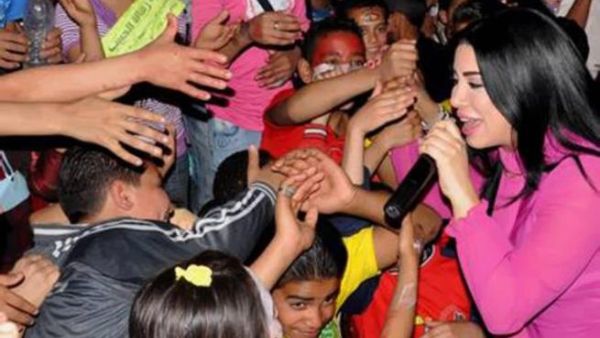 Marwa singing for orphans