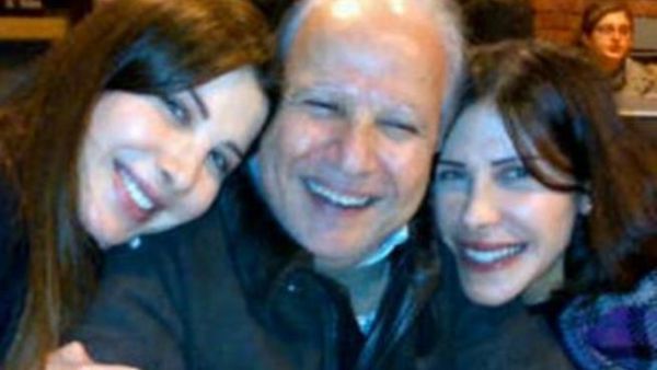Nancy with her father and sister Nadine