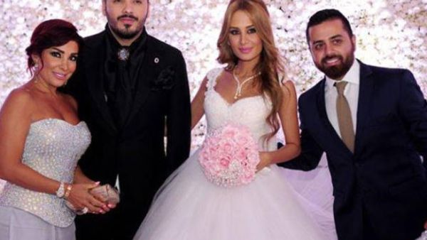 ألين خلف في أول إطلالة بعد الزواج 
