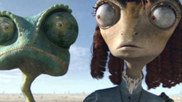 مشهد من فيلم (السحلية رانجو)