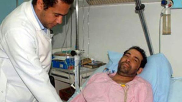 سعد الصغير على فراش المرض