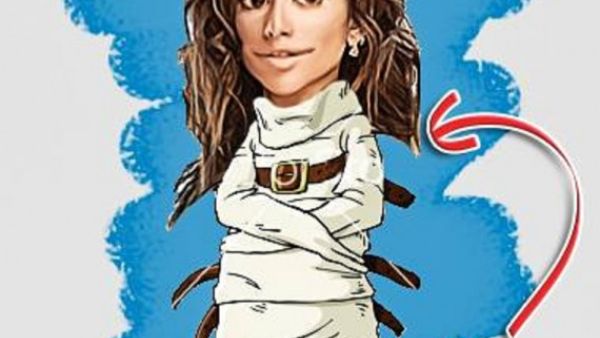 The caricature of Zeina as posted by Ahmed Ezz online. (Al Watan Voice)
