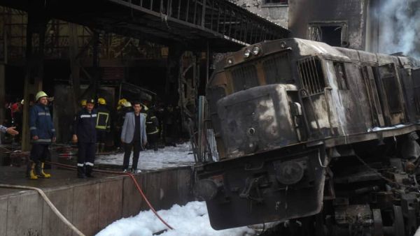 Fiery crash at Cairo train station kills 25. (AFP/ File)
