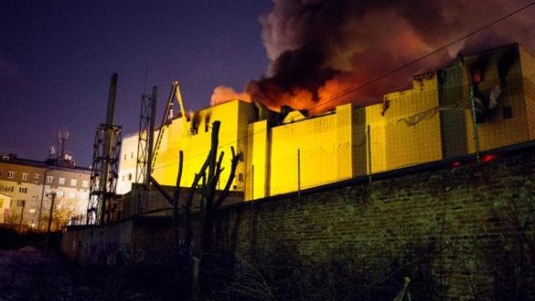 The Sunday blaze at the four-story Zimnyaya Vishnya shopping mall in Siberia. Forty-one children were among the dead and 76 people injured (AFP/File Photo)	