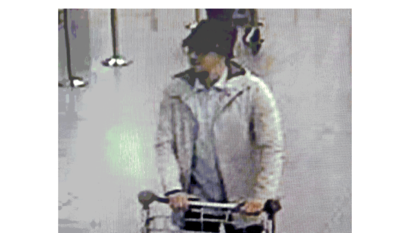 Cheffou is reportedly the man pictured in CCTV footage alongside suicide bombers Najim Laachraoui and Brahim el-Bakraoui in the departures terminal on Tuesday morning. (CCTV Footage)