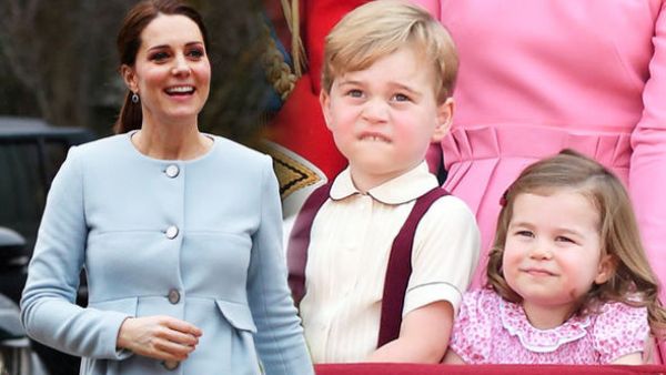 كيت ميدلتون والامير شارلوت وجورج