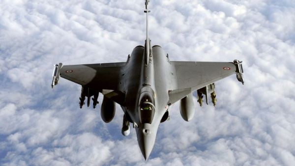 A file picture taken on March 30, 2011 during a refueling operation above the Mediterranean sea as part of military actions over Libya. (AFP/Gerard Julien)