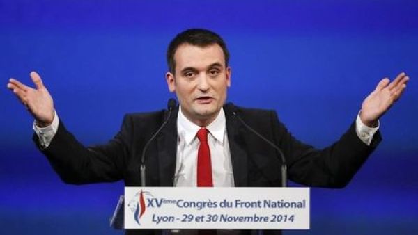 فلوريان فيليبو نائب رئيس الجبهة الوطنية الفرنسي اليميني المتطرف