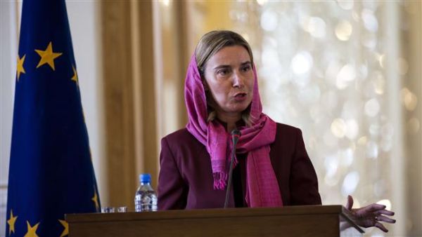 EU foreign policy chief Federica Mogherini speaks during a press conference in the Iranian capital Tehran on July 28, 2015. (AFP/File)