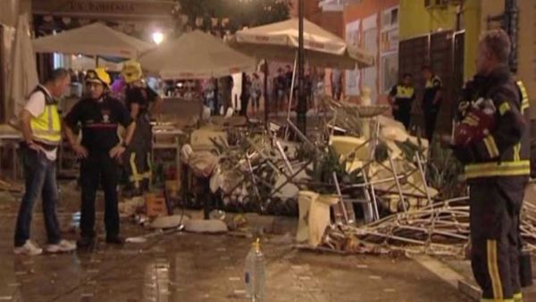 77 اصابه بانفجار اسطوانة غاز داخل مطبخ مقهى بجنوب اسبانيا
