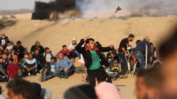 مسيرات في المنطقة الحدودية الشرقية لقطاع غزة