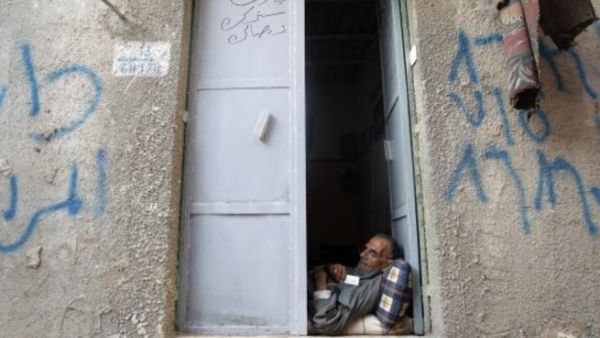 مسن فلسطيني في غزة/أ.ف.ب