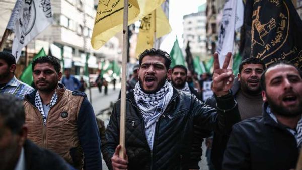 مسيرة احتجاجية، رفضاً لاعتبار الولايات المتحدة الأمريكية القدس عاصمة لإسرائيل.