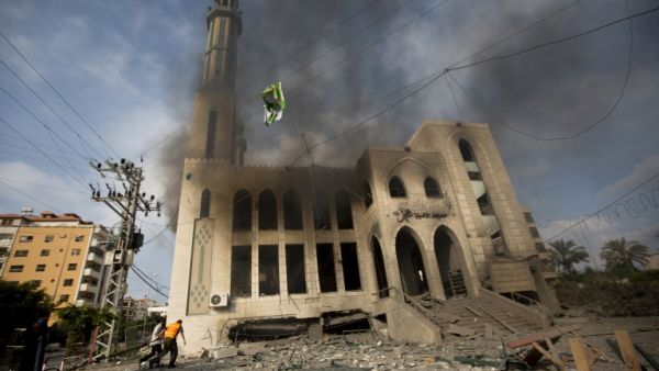 جانب من الدمار الذي خلفه العدوان الاسرائيلي على قطاع غزة في صيف 2014