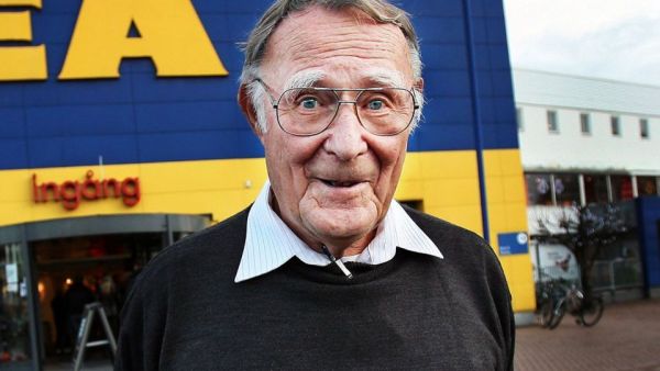 مؤسس سلسلة شركات أيكيا (IKEA) السويدي إنغفار كامبراد،