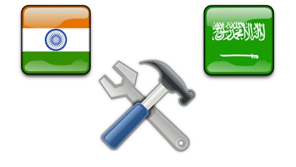 تتصدر السعودية الدول الأجنبية فيما يتعلق بعدد العمال الهنود الموجودين فيها، كما يمثّل الهنود أكبر جالية مقيمة في المملكة.