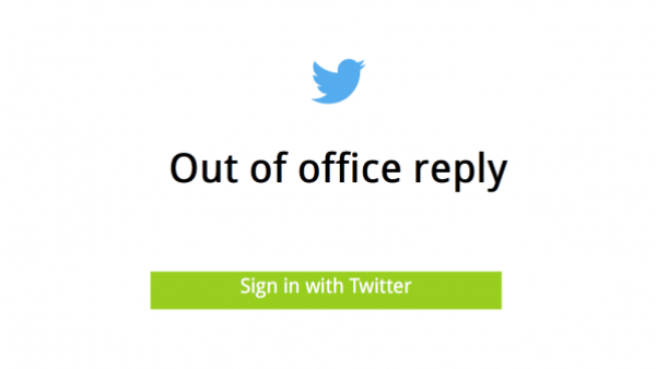 موقع Out Of Office Twitter أو اختصارًا OOOTwitter يُتيح لمستخدميه إمكانية إنشاء رد تلقائي على التغريدات الواردة لحسابهم، بحيث يتم الرد بها فور تلقي تغريدة موجّهة إليهم