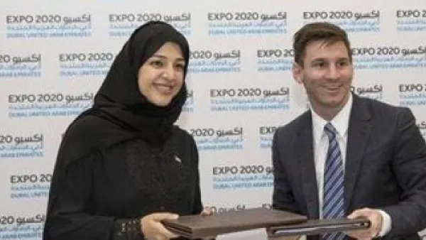 ميسي هو أنسب شخص للتأثير في الشباب في كل مكان، وحثهم على الانضمام لإكسبو 2020
