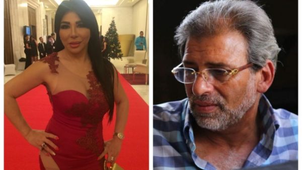 غادة ابراهيم والمخرج المصري خالد يوسف
