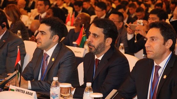 شاركت دولة الإمارات بوفد رسمي رفيع المستوى برئاسة وكيل وزارة ومستشار وزير الاقتصاد للشؤون السياحية، سعادة السيد محمد خميس المهيري. شاركت دولة الإمارات بوفد رسمي رفيع المستوى برئاسة وكيل وزارة ومستشار وزير الاقتصاد للشؤون السياحية، سعادة السيد محمد خميس المهيري.