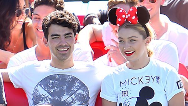 Rumored couple Gigi Hadid and Joe Jonas take a trip to Disneyland. (Instagram)
