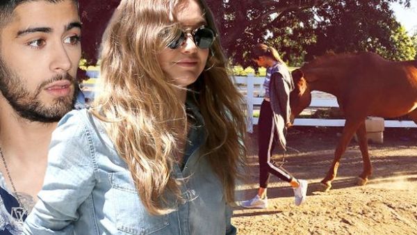 Zayn Malik has revealed he is having joint horse riding lessons with his girlfriend Gigi Hadid, who he says is a natural equestrian. (FameFlynet/Instagram/gigihadid)